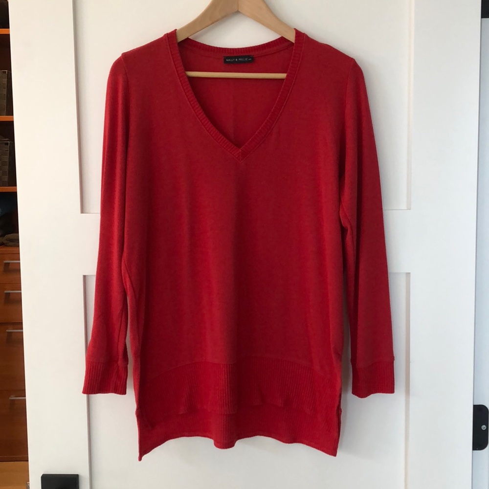Ladies red sweater